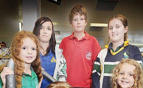 Vacuum cleaners for asthmatics - (clockwise front) Ava Tregidga (5), Merrin Bott (7), Hannah Ould (13), Nicholas Bott (13), Tamika Ould (17) and Finley Bott (4). Vacuum cleaners for asthmatics - (clockwise front) Ava Tregidga (5), Merrin Bott (7), Hannah Ould (13), Nicholas Bott (13), Tamika Ould (17) and Finley Bott (4).